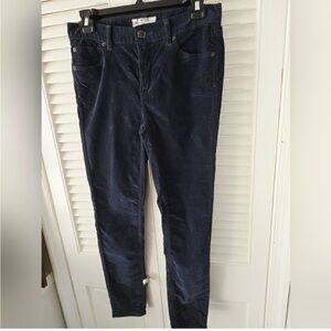 Free People Risk Taker Navy Cord Pants